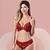 Lingerie Conjunto Com Aro Com Renda e Bojo Calcinha Tanga 8026