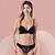 Lingerie Conjunto Com Aro Com Renda e Bojo Calcinha Fio Dental 8018