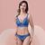 Z&D Lingerie Conjunto Com Aro Renda e Bojo Calcinha Tanga 8063