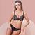 Z&D Lingerie Conjunto Com Aro Bojo E Renda Calcinha Tanga 6993